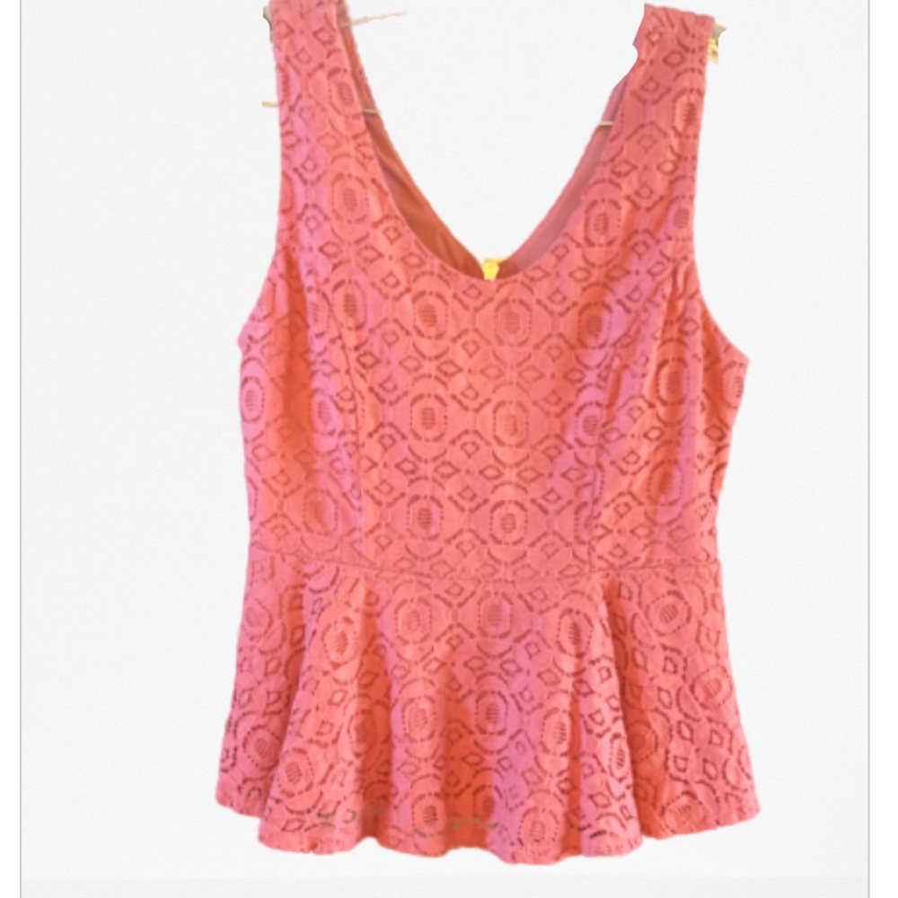 Forever 21 Lace Peplum Top